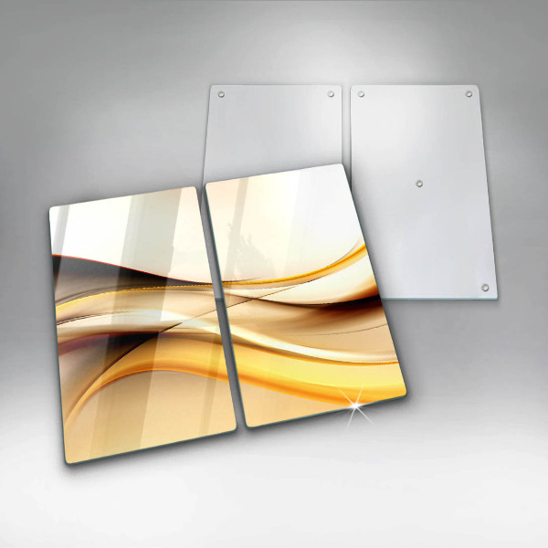 Glass chopping board Abstraction smoke lines