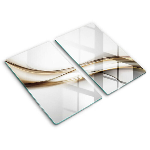 Glass chopping board Mild abstraction lines