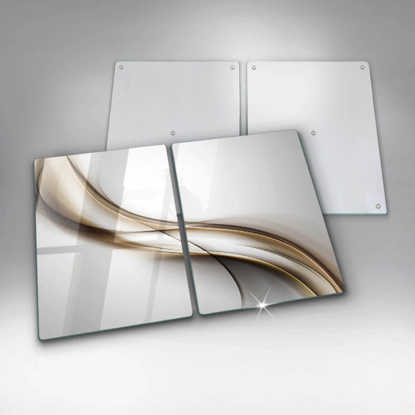 Glass chopping board Mild abstraction lines