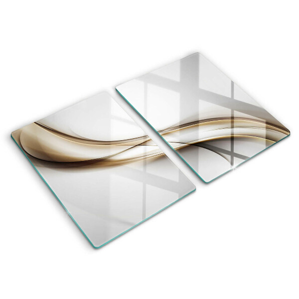 Glass chopping board Mild abstraction lines