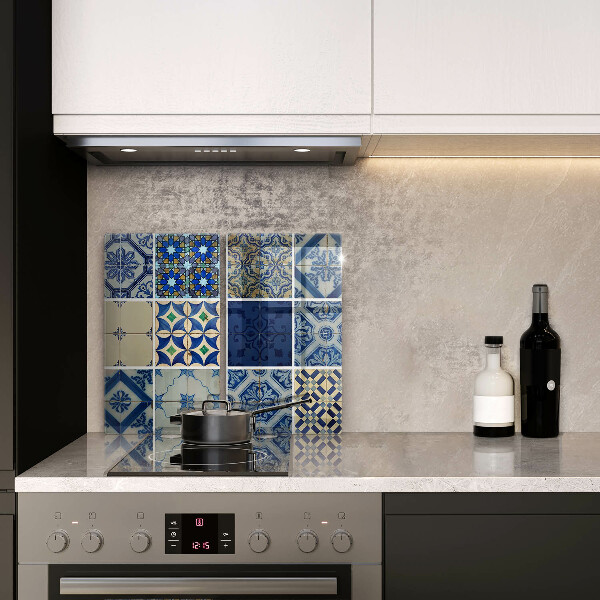 Glass chopping board Decorative tiles
