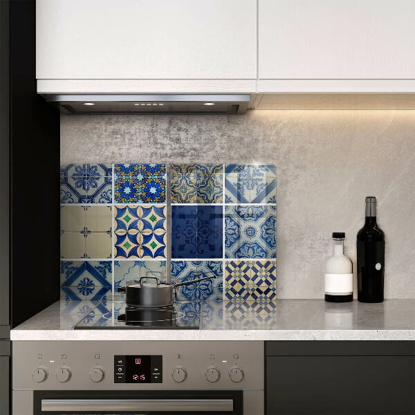 Glass chopping board Decorative tiles