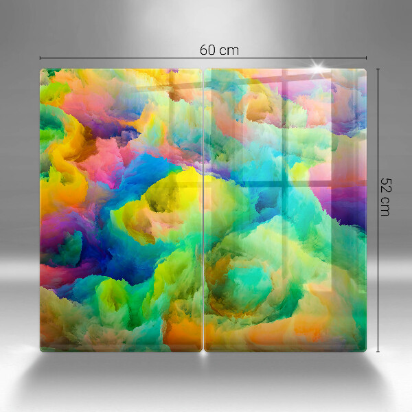 Glass chopping board Colorful abstraction