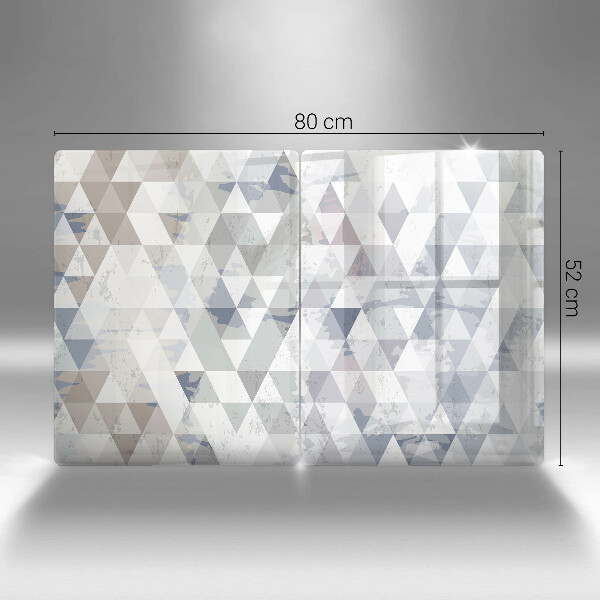 Glass chopping board Triangle pattern