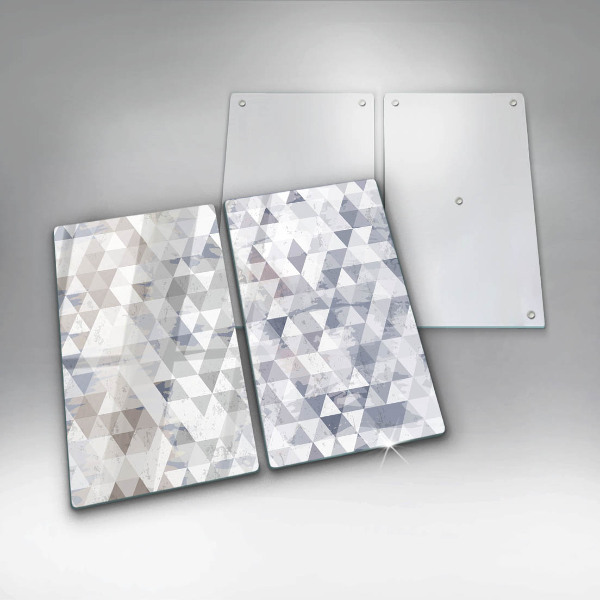 Glass chopping board Triangle pattern