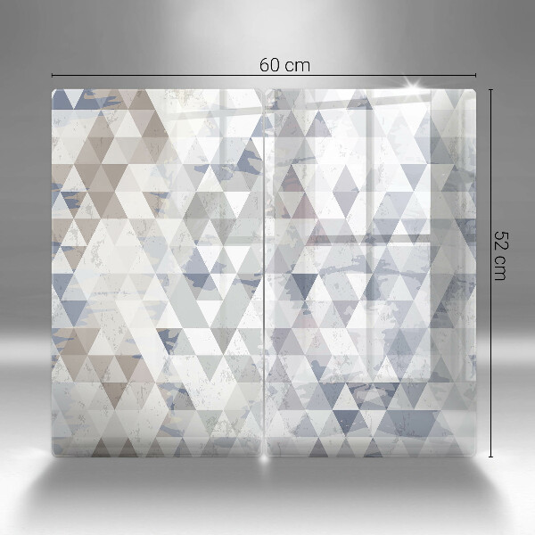 Glass chopping board Triangle pattern