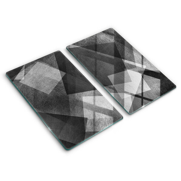 Glass chopping board Geometric abstraction