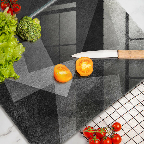 Glass chopping board Geometric abstraction