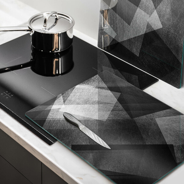 Glass chopping board Geometric abstraction