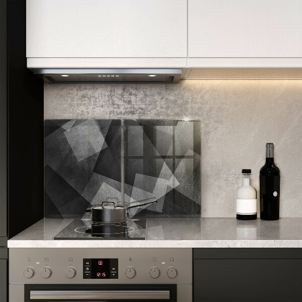 Glass chopping board Geometric abstraction