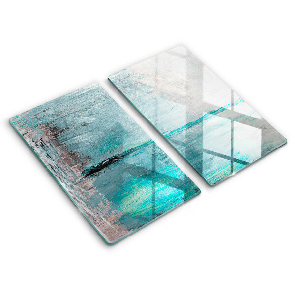 Glass chopping board Background paint abstraction