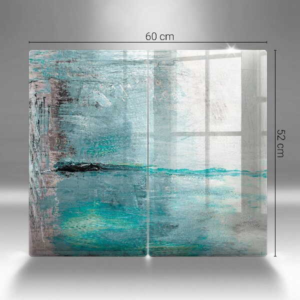 Glass chopping board Background paint abstraction