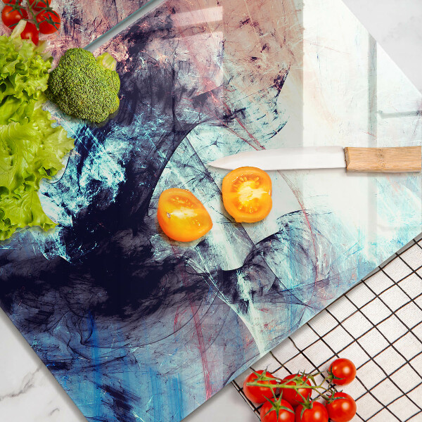Glass chopping board Painted abstraction