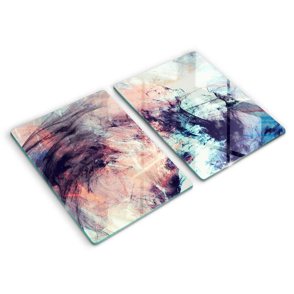 Glass chopping board Painted abstraction