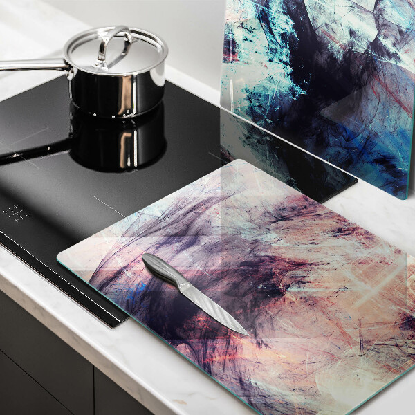 Glass chopping board Painted abstraction