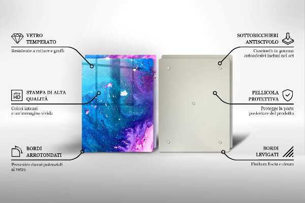 Glass chopping board Abstraction ink