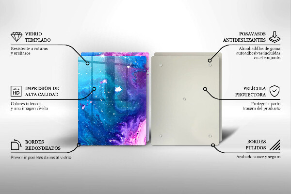Glass chopping board Abstraction ink