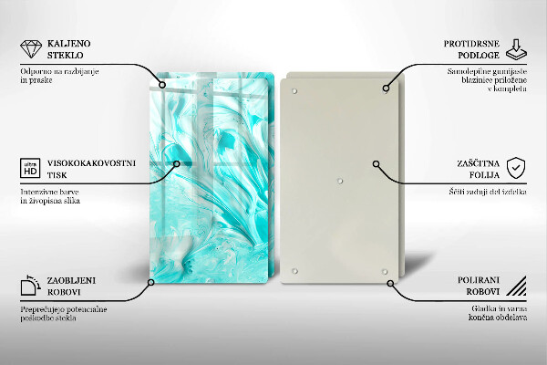 Glass chopping board Paints abstraction