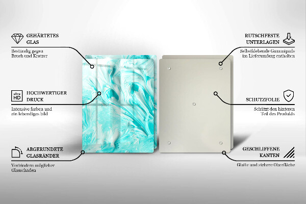 Glass chopping board Paints abstraction