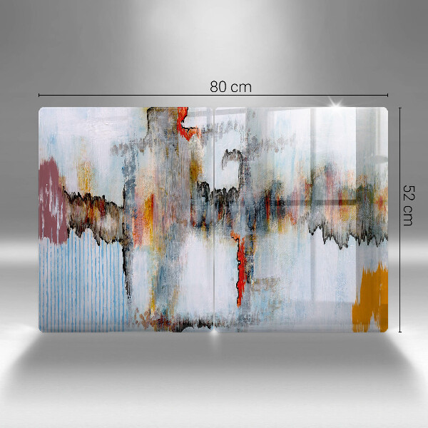 Glass chopping board Paints abstraction