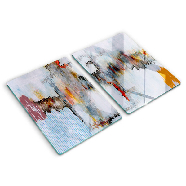Glass chopping board Paints abstraction