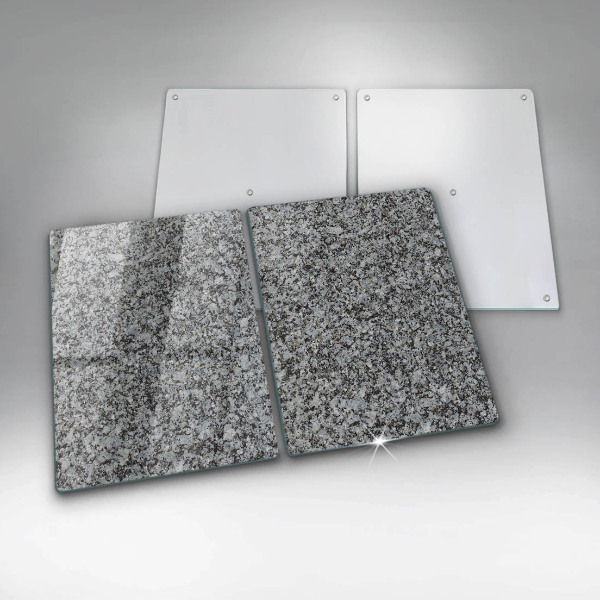Glass chopping board Stone texture