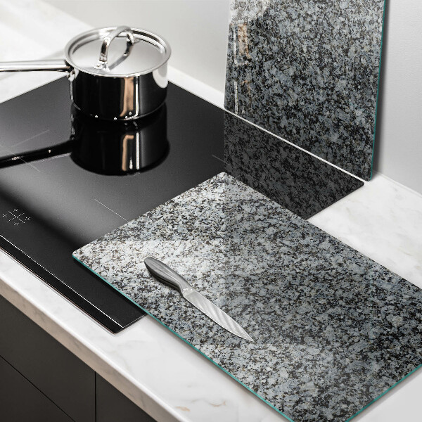 Glass chopping board Stone texture