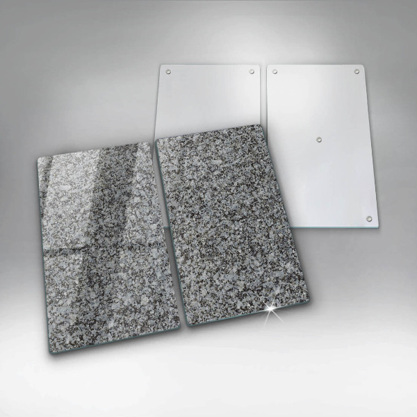 Glass chopping board Stone texture