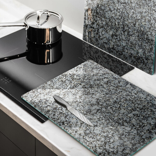 Glass chopping board Stone texture
