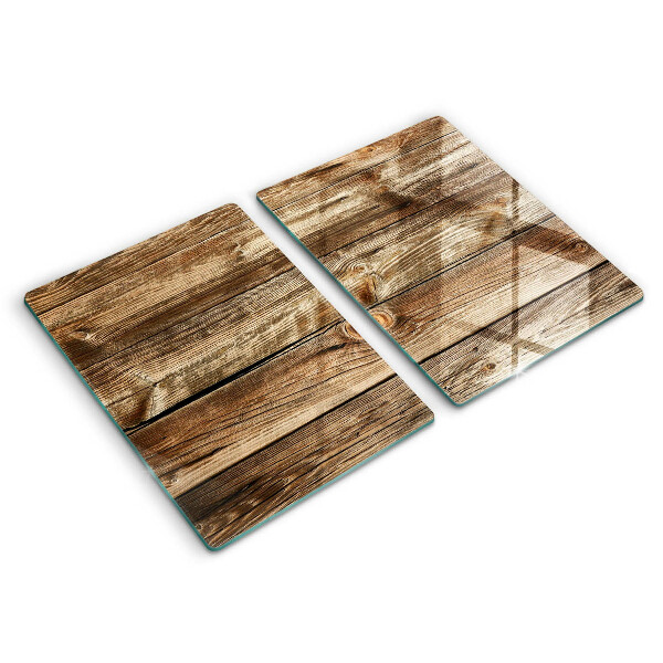 Glass chopping board Wood texture boards