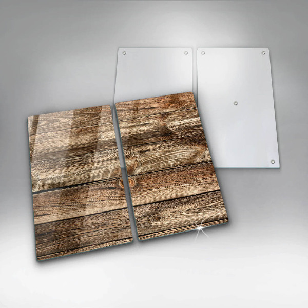 Glass chopping board Wood texture boards