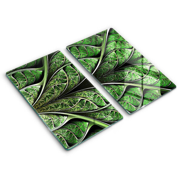 Glass chopping board Vein leaf structure