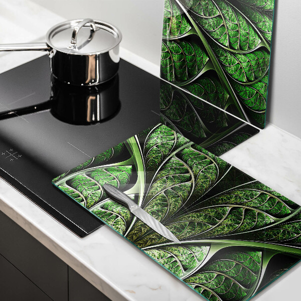Glass chopping board Vein leaf structure