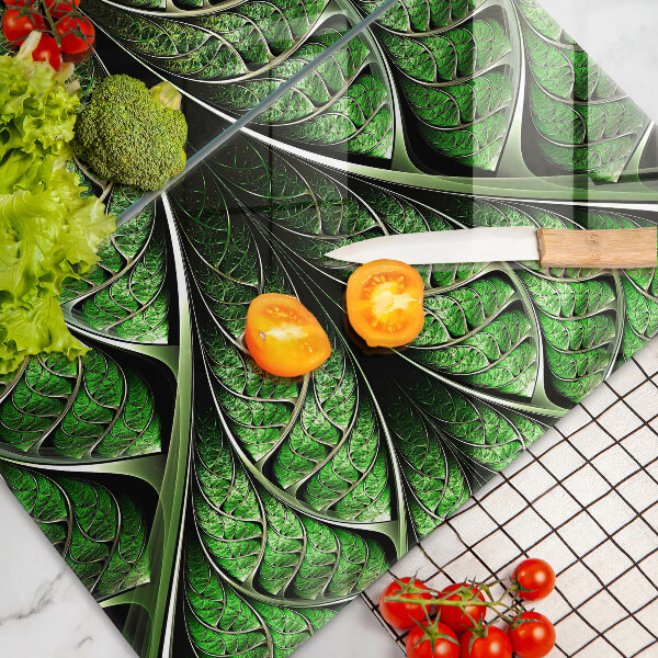 Glass chopping board Vein leaf structure