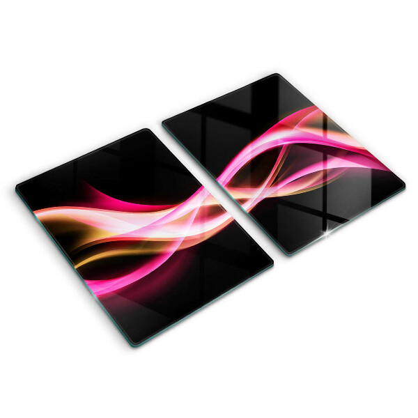 Glass chopping board Neon Smoke abstraction