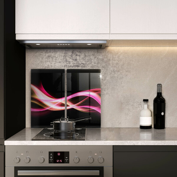 Glass chopping board Neon Smoke abstraction