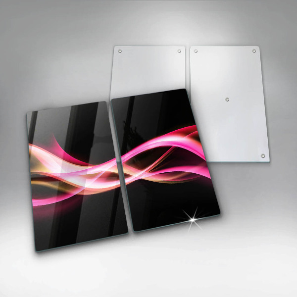 Glass chopping board Neon Smoke abstraction