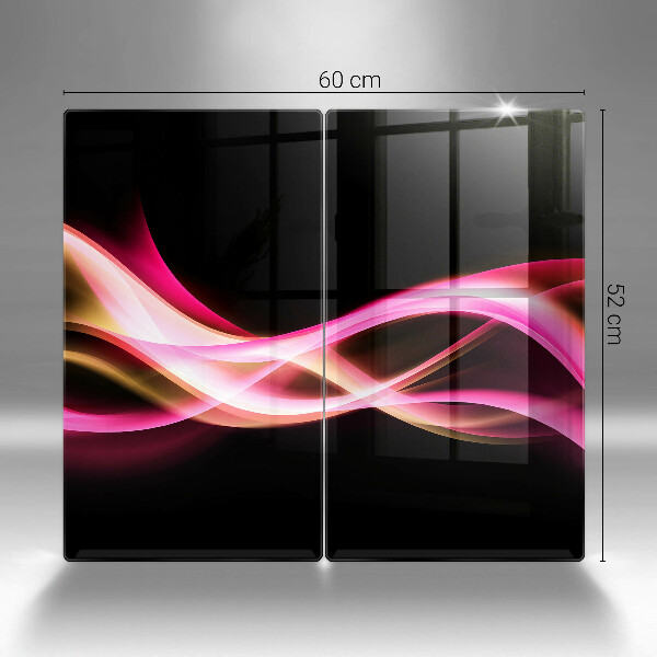 Glass chopping board Neon Smoke abstraction