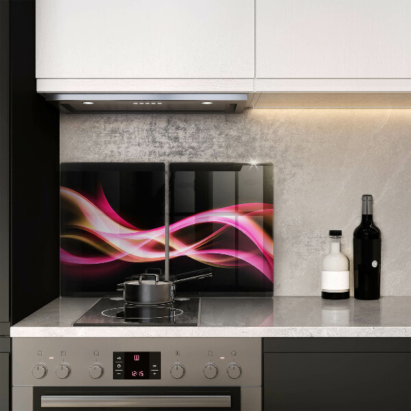 Glass chopping board Neon Smoke abstraction