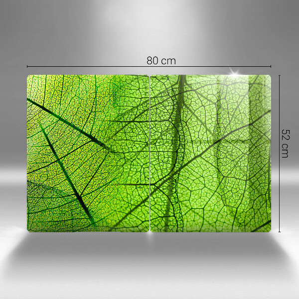 Glass chopping board Natura leaves