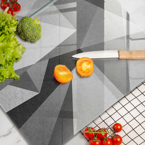 Glass chopping board Concrete sharp abstraction