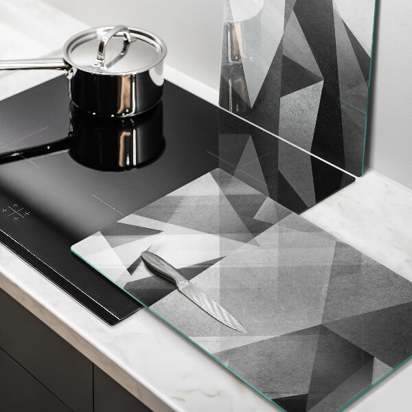 Glass chopping board Concrete sharp abstraction