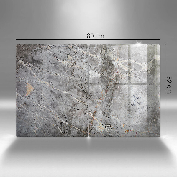 Glass chopping board Stone texture