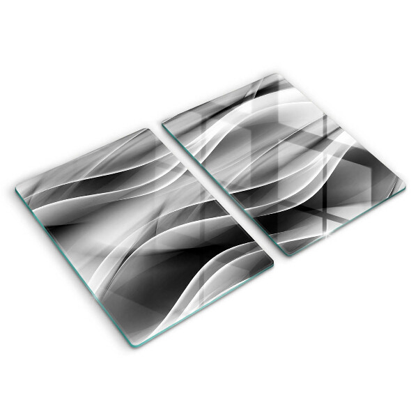 Glass chopping board Abstraction mild lines