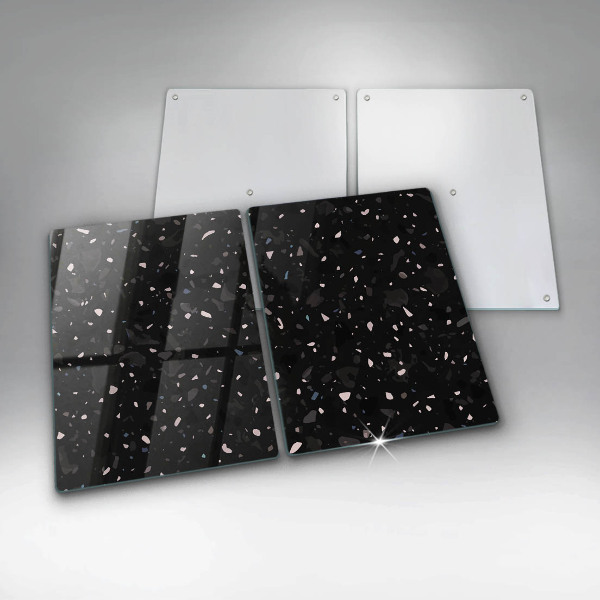 Glass chopping board Dark stone