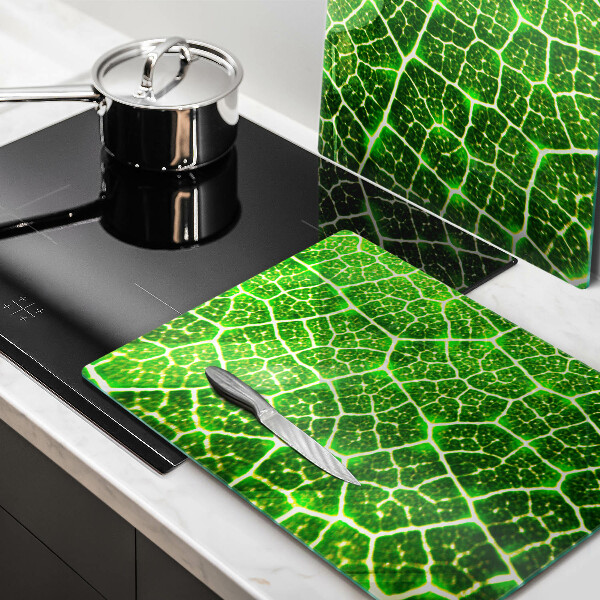 Glass chopping board Leaf structure