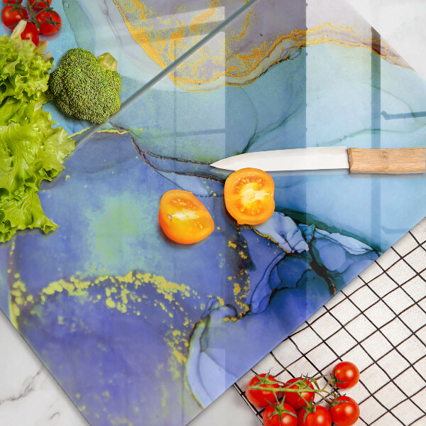 Chopping board Cracked stone gold