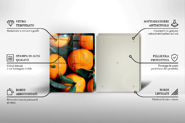 Chopping board Fruit oranges