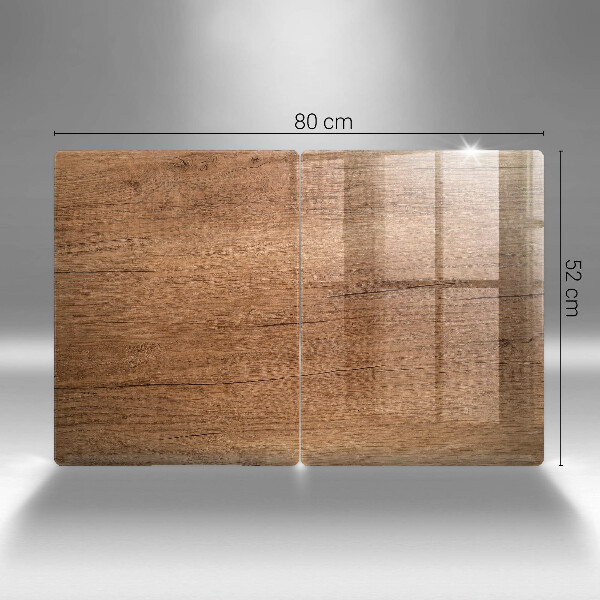 Glass chopping board Wood texture