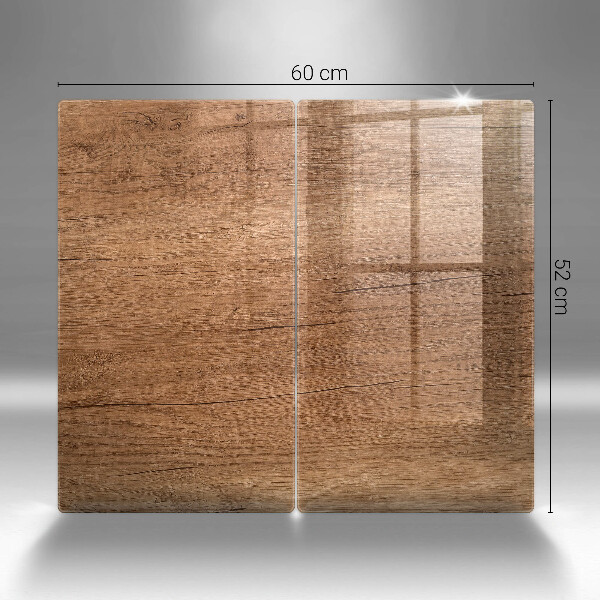 Glass chopping board Wood texture